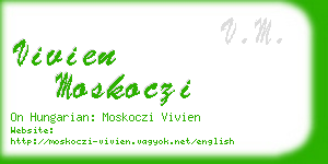 vivien moskoczi business card